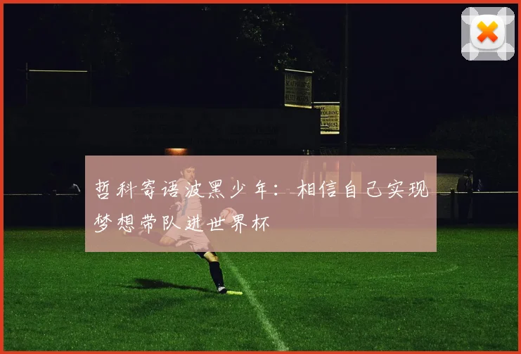 哲科寄语波黑少年：相信自己实现梦想带队进世界杯